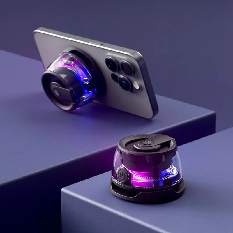 اسپیکر بلوتوثی مگنتی پرودو مدل Porodo Soundtec Charme Magnetic Speaker PD-STMS3W-BK — تصویر ۶