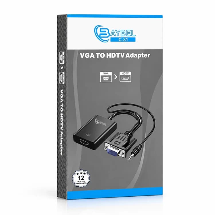 تبدیل VGA به HDMI مدل C-31 بایبل — تصویر ۲