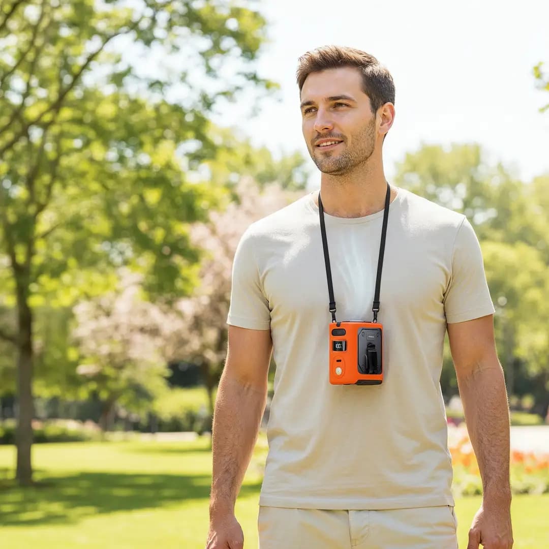پنکه کمری پرودو مدل Porodo Lifestyle Chillo CoolClip PDLFSTSM91OG — تصویر ۲