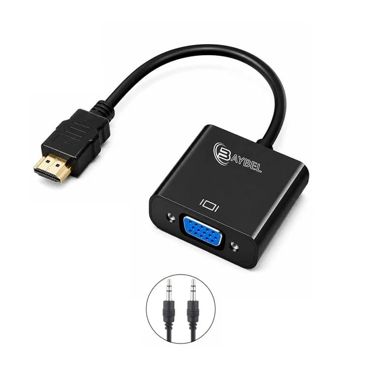تبدیل HDMI به VGA مدل C-36 بایبل با کابل صدا