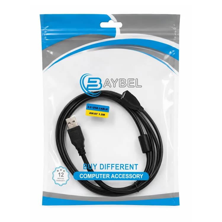 کابل USB افزایش 1.5 متری BAYBEL — تصویر ۲