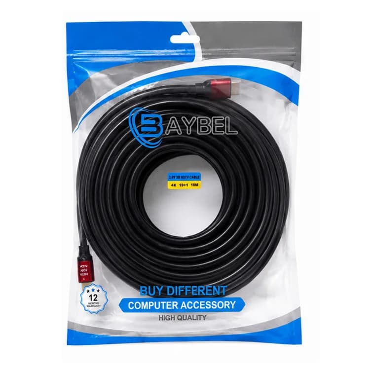 کابل 10 متری HDMI 4K برند BAYBEL — تصویر ۵