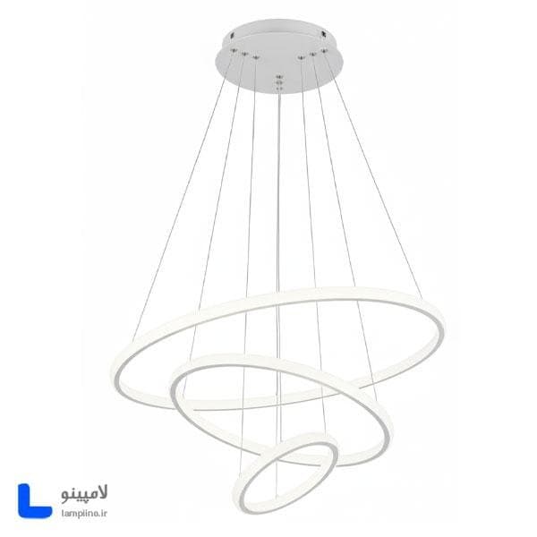چراغ آویز مدرن سه حلقه شاین لایت 30-40-50 cm — تصویر ۴