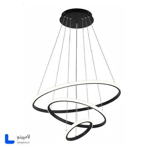 چراغ آویز مدرن سه حلقه شاین لایت 30-40-50 cm