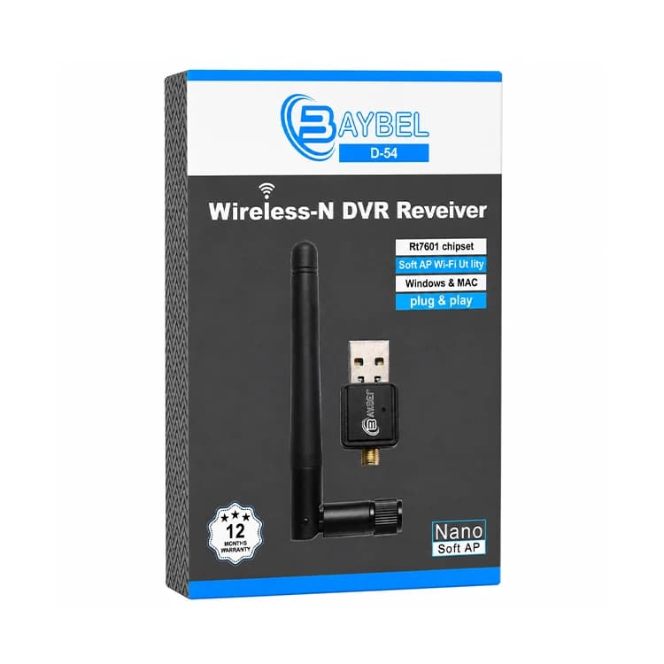 دانگل WiFi آنتن دار BAYBEL مدل D54 — تصویر ۳