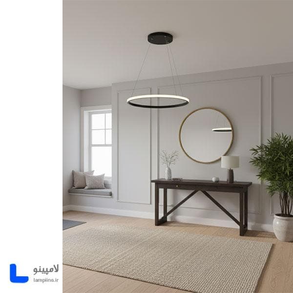 چراغ آویز مدرن تک حلقه شاین لایت 40 cm — تصویر ۴