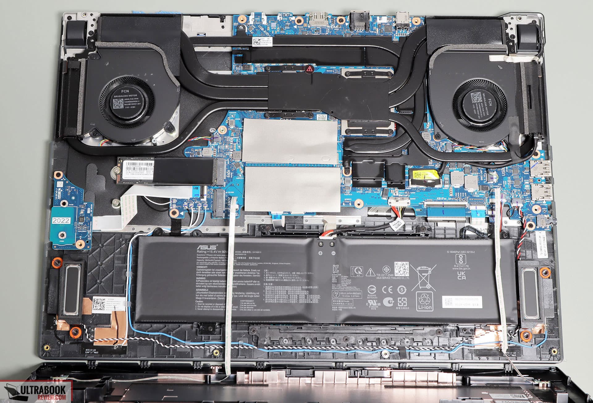 ASUS ROG G733CX-644-i9-64GB-4TB 980Pro Samsung-8gb-RTX3080TI-16GB-17″ 240HZ — تصویر ۹