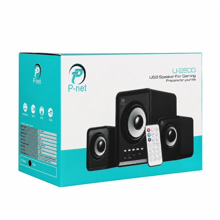 اسپیکر 3 تیکه دسکتاپ P-net مدل U2800 — تصویر ۴