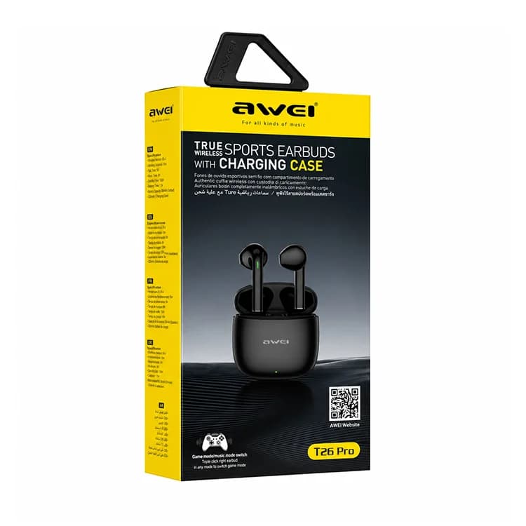 هندزفری بی سیم awei مدل T26 PRO — تصویر ۳