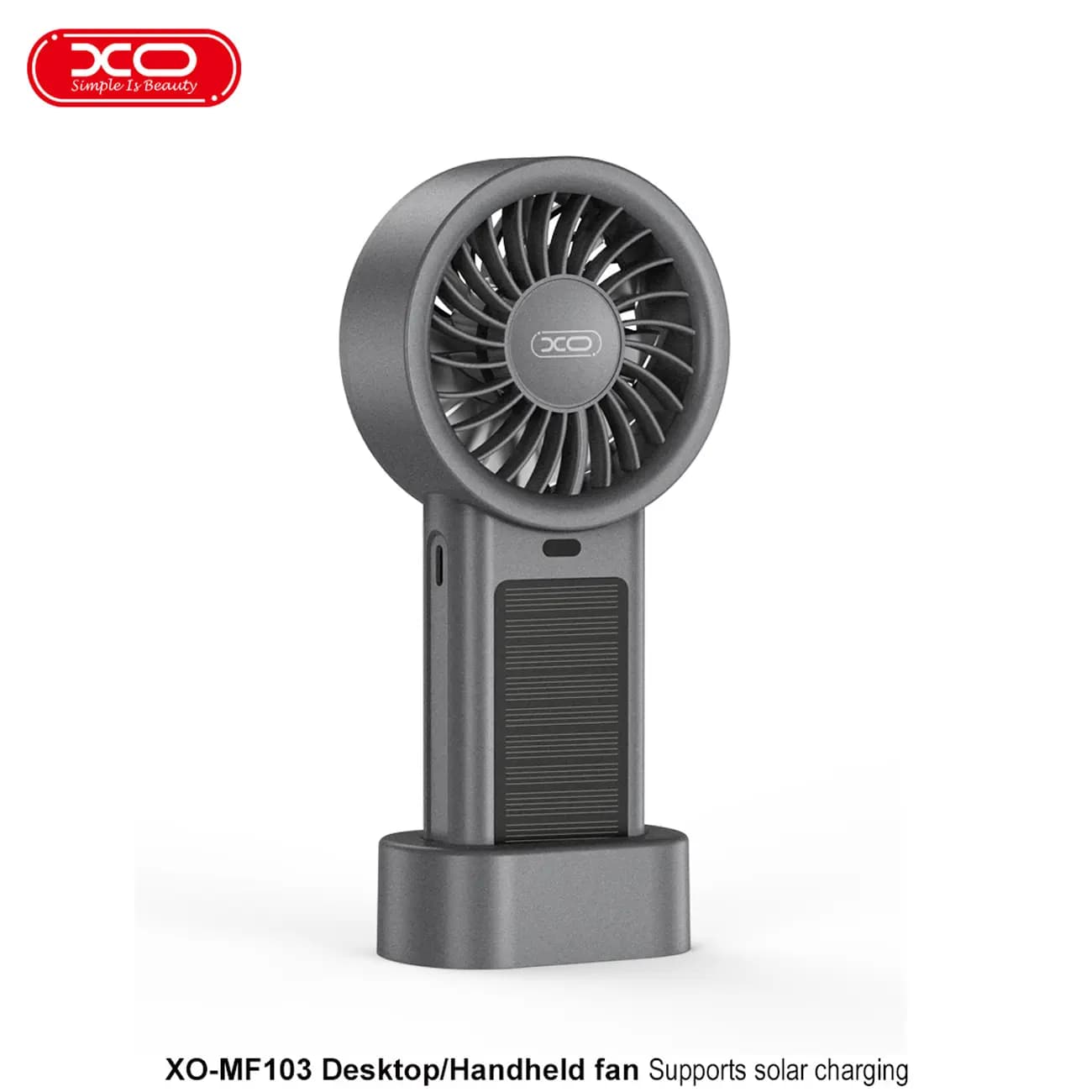 پنکه خورشیدی دستی و رومیزی ایکس او XO مدل MF103 — تصویر ۳