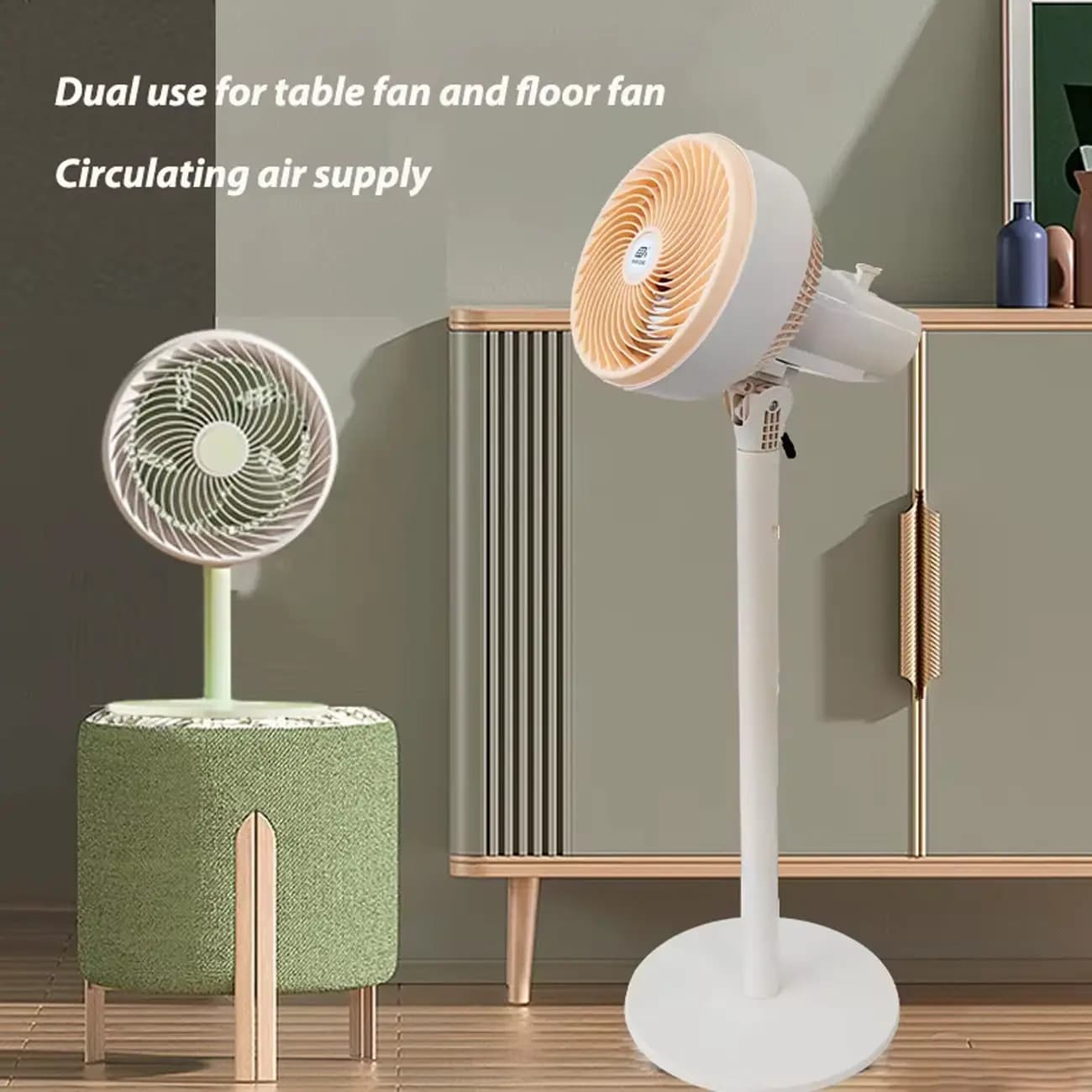 پنکه شارژی خورشیدی ایستاده و رومیزی فوژاو مدل FUZHAO CC319 — تصویر ۹