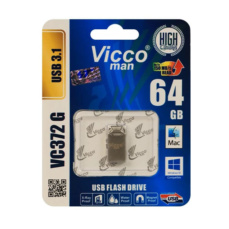 فلش 64 گيگ VICCO مدل USB3.0 VC372 — تصویر ۳