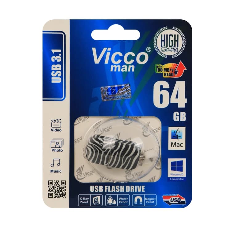 فلش 64 گيگ VICCO مدل USB3.0 VC322 — تصویر ۳