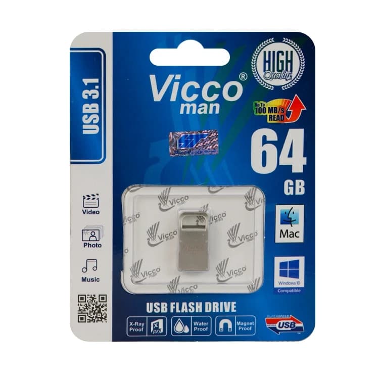 فلش 64 گيگ VICCO مدل USB3.0 VC374 — تصویر ۳