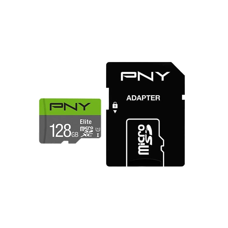کارت حافظه microSDHC پی ان وای مدل Elite کلاس 10 استاندارد UHS-I U1 سرعت 100MBs ظرفیت 128 گیگ آداپتور دار — تصویر ۴