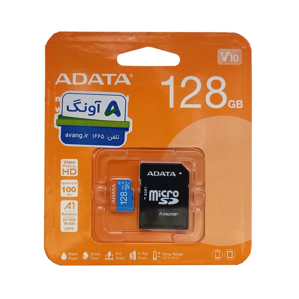 کارت حافظه ای دیتا ADATA Premier V10 A1 microSDXC 128GB