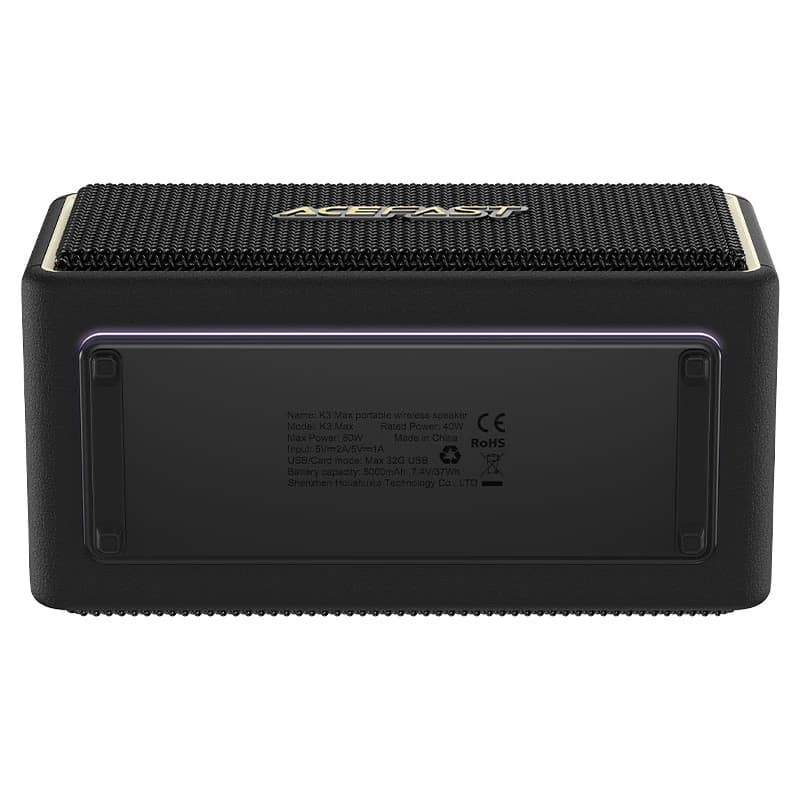 اسپیکر بلوتوث ایس فست ACEFAST K3 Max توان 80 وات رم و فلش خور — تصویر ۱۲