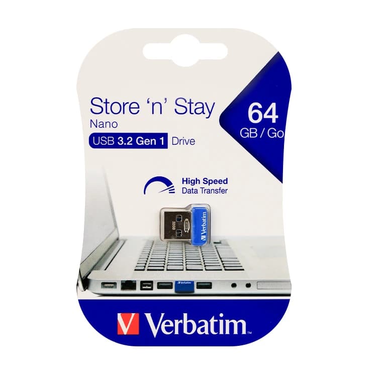 فلش 64 گيگ Verbatim مدل USB3.2 Nano — تصویر ۳