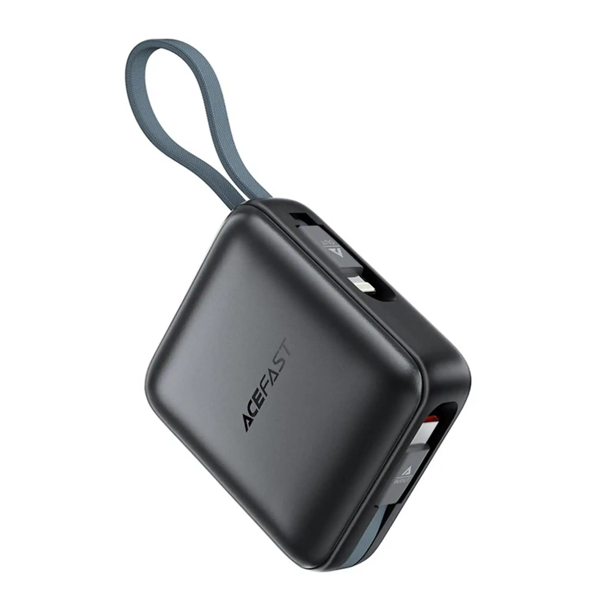 پاوربانک 10000 ایس فست ACEFAST M23 PD22.5W GaN Fast Charger توان 22.5 وات همراه با کابل متصل — تصویر ۵