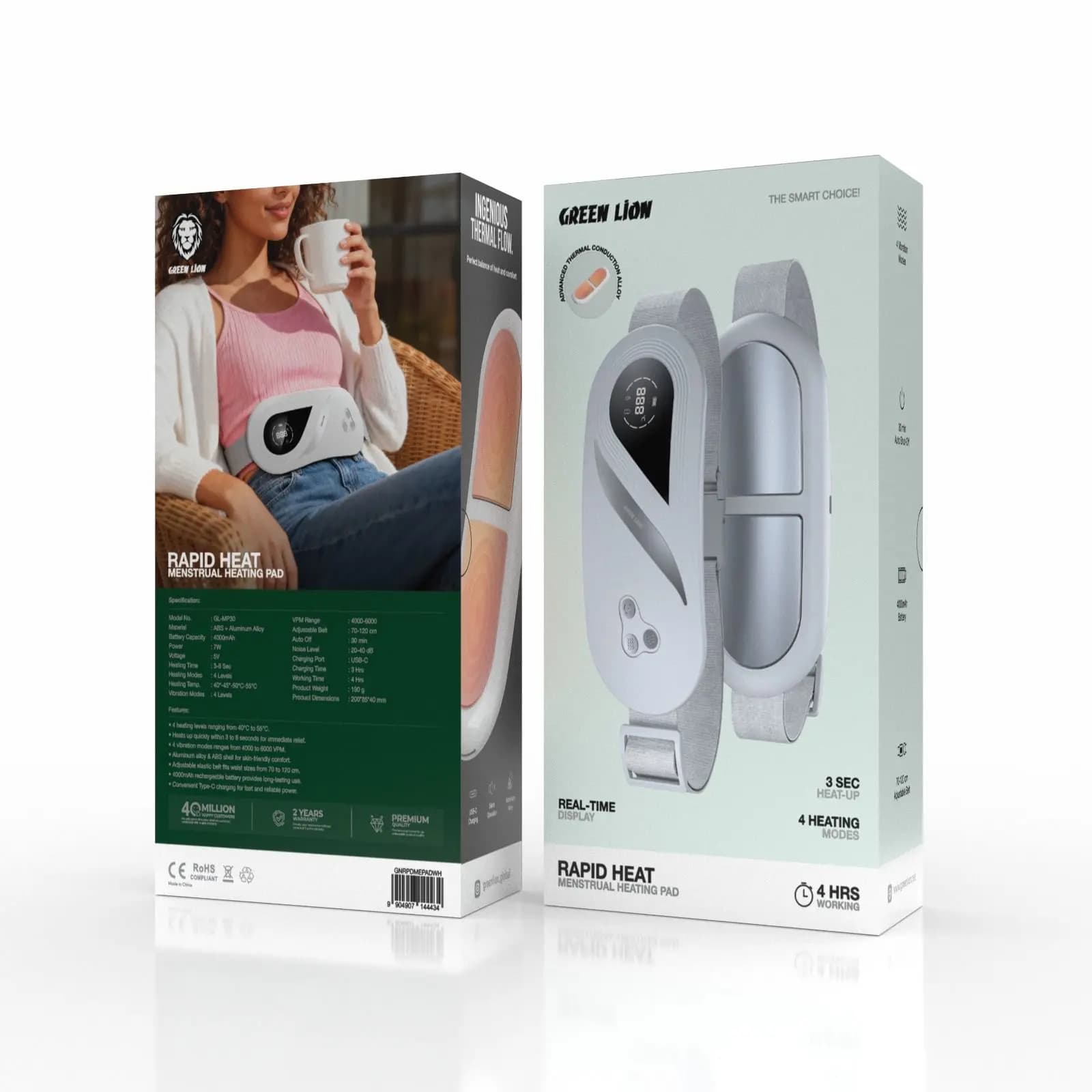 ماساژور قاعدگی گرین لاین مدل Green Lion Rapid Heat Menstrual Heating Pad GNRPDMEPAD — تصویر ۷