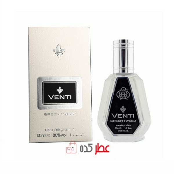 ادکلن مردانه فراگرنس ورد venti Green Tweed رایحه کرید گرین ایریش توید 50 میل