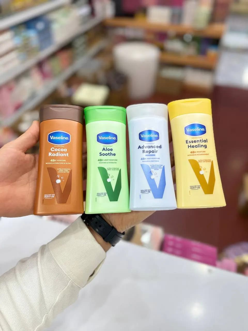لوسیون بدن وازلین اصلی Vaseline Cocoa Glow Lotion 400ml — تصویر ۵