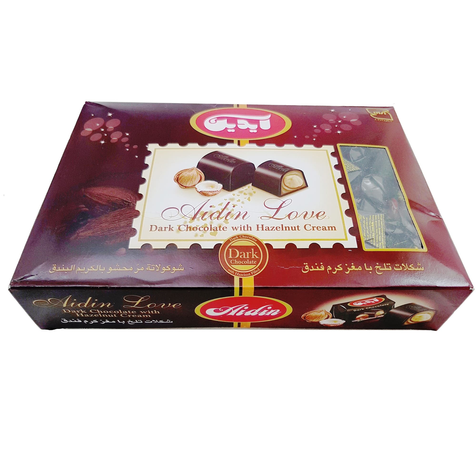 شکلات تلخ با مغز کرم فندق آیدین – 1000 گرم