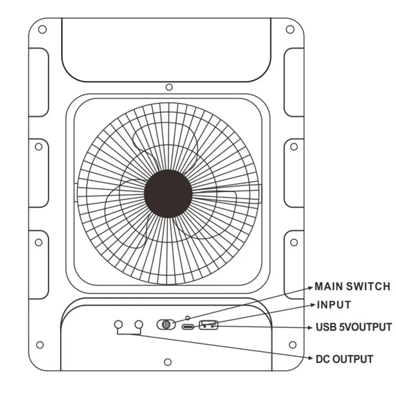 فن و بخور و اسپیکر FUZHAO مدل CC303BT — تصویر ۱۲