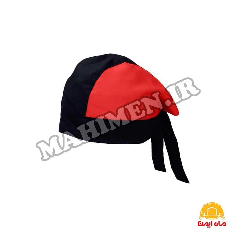 کلاه آشپزی مشکی قرمز مدل ترکی