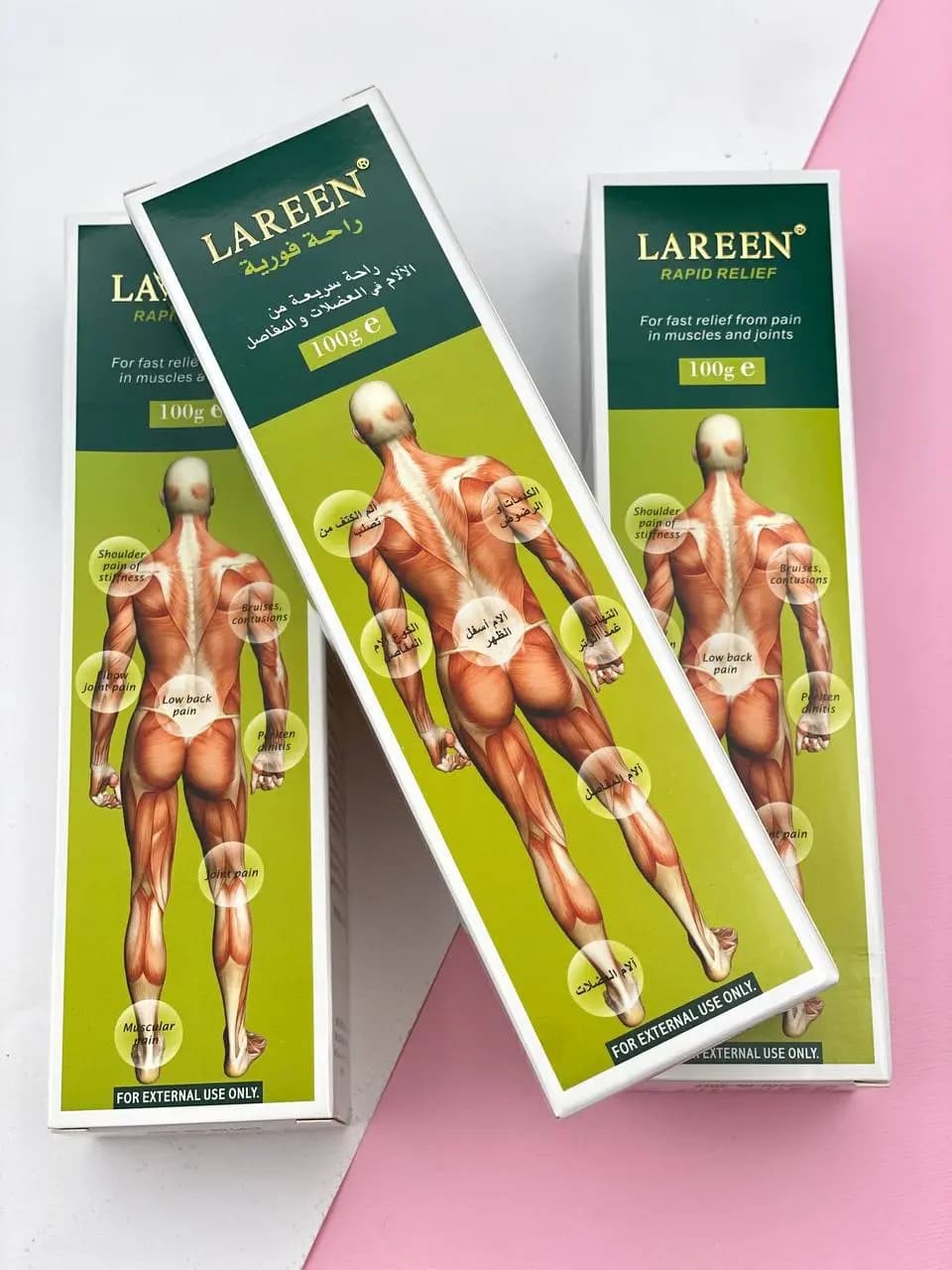 کرم ضد درد لارن- تسکین دهنده سریع اورجینال RAPID RELIEF LAREEN — تصویر ۳