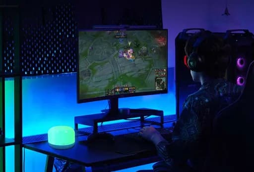 چراغ رومیزی هوشمند شیائومی یی لایت مدل Yeelight X Razer LED Smart Lamp D2 YLCT01YL با گارانتی 18 ماهه شرکتی — تصویر ۳