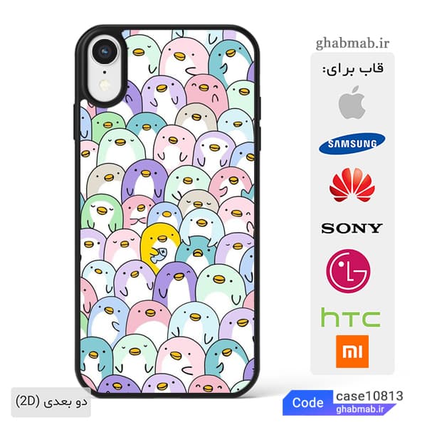 قاب گوشی رنگارنگ پنگوئن ها case10813 — تصویر ۵