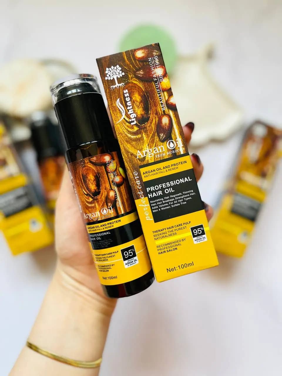 روغن آرگان لایتنس – روغن آرگان مخصوص لایتنس ‏ARGAN OIL AND PROTEIN Lightness — تصویر ۸