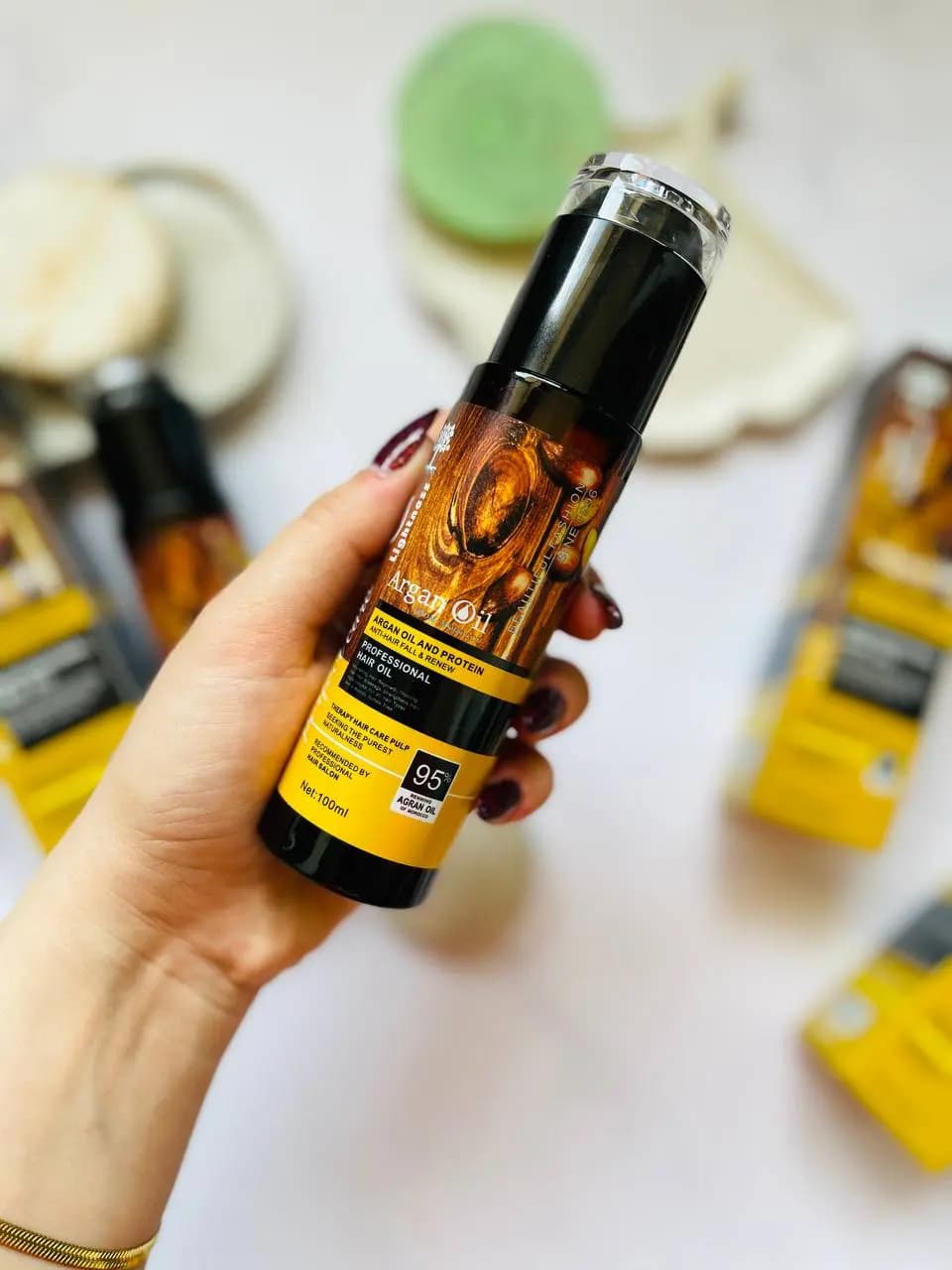 روغن آرگان لایتنس – روغن آرگان مخصوص لایتنس ‏ARGAN OIL AND PROTEIN Lightness — تصویر ۹