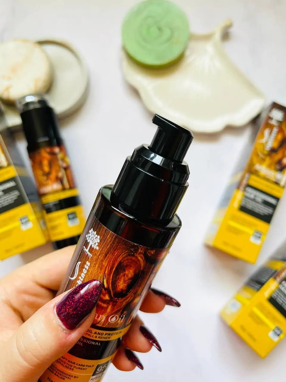 روغن آرگان لایتنس – روغن آرگان مخصوص لایتنس ‏ARGAN OIL AND PROTEIN Lightness — تصویر ۵