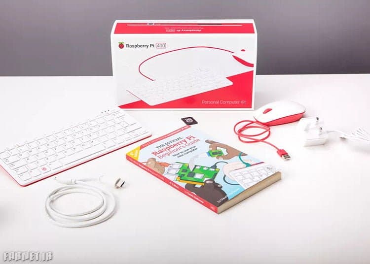 رزبری پای 400 – raspberry pi 400 – کیت کامل