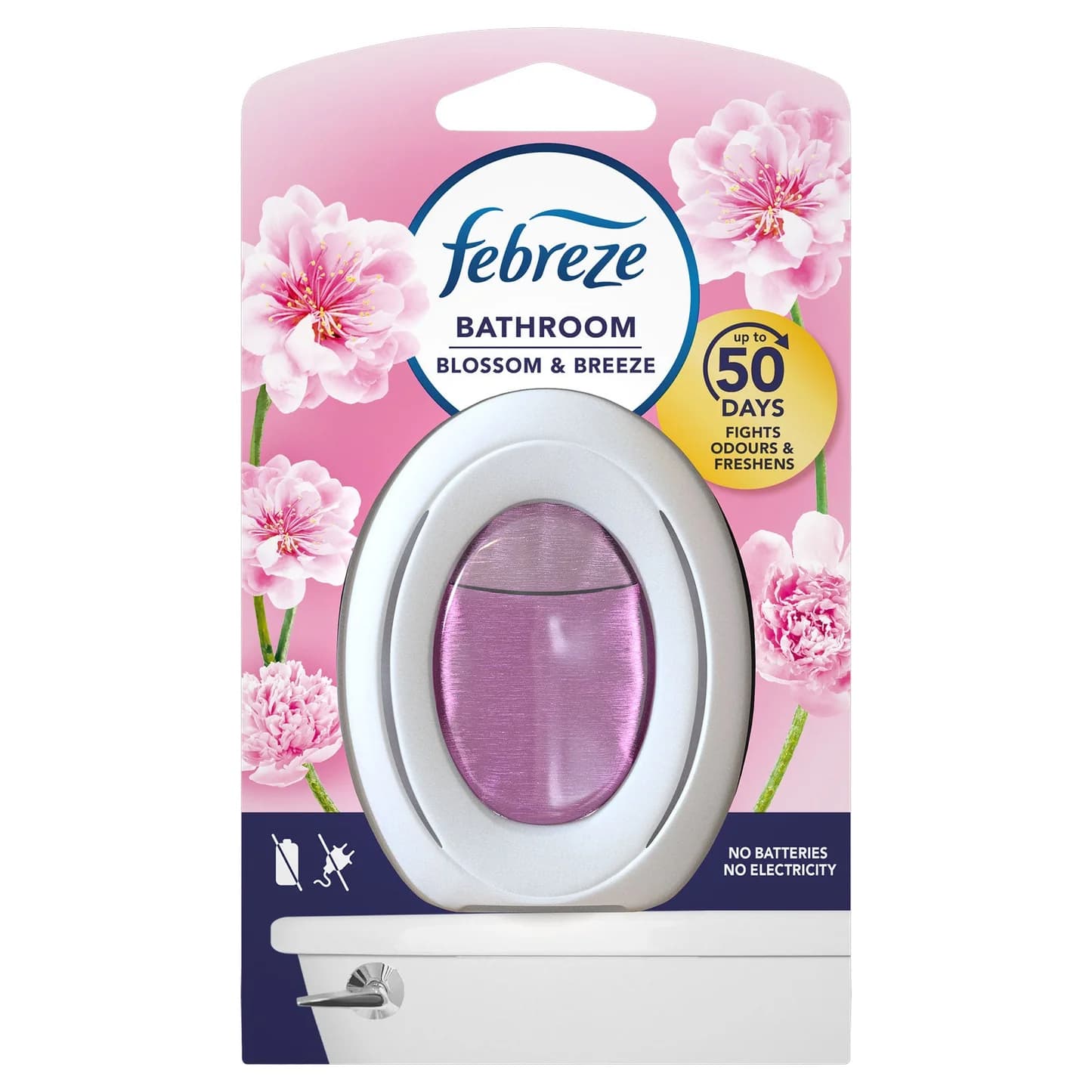خوشبوکننده و بوگیر سرویس بهداشتی و حمام فبریز رایحه شکوفه و نسیم 7.5 میل | Febreze bathroom blossom & breeze
