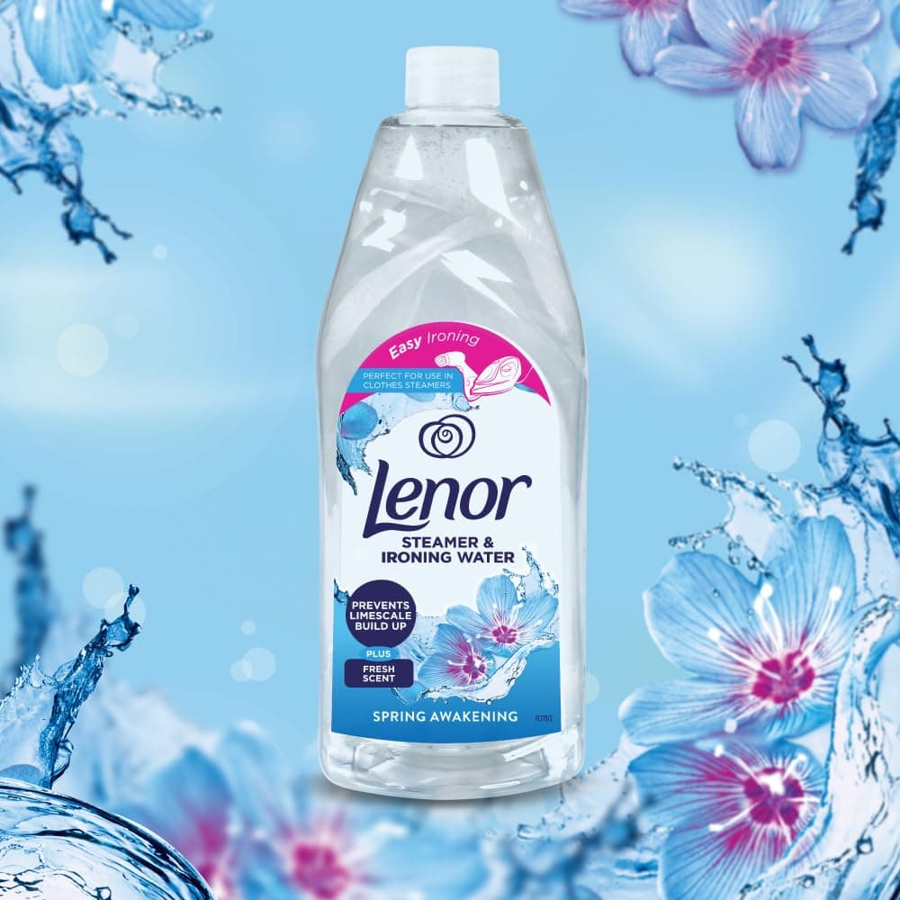 مایع اتو و اتو بخار لنور بیداری بهاری 1 لیتر | Lenor steamer & ironing water spring awakening — تصویر ۵