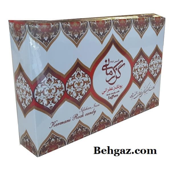 پولکی زعفرانی گز کرمانی – 450 گرم — تصویر ۶