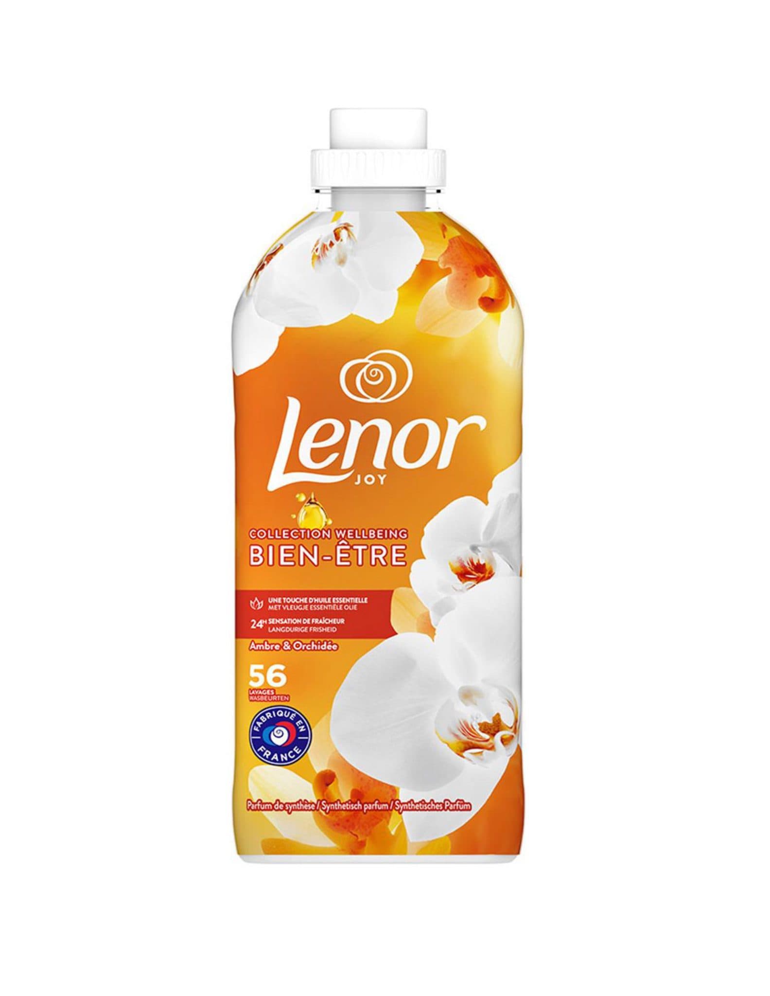 مایع نرم کننده لباس لنور کهربا و ارکید 1176 میل | Lenor amber & orchid fabric softener — تصویر ۳