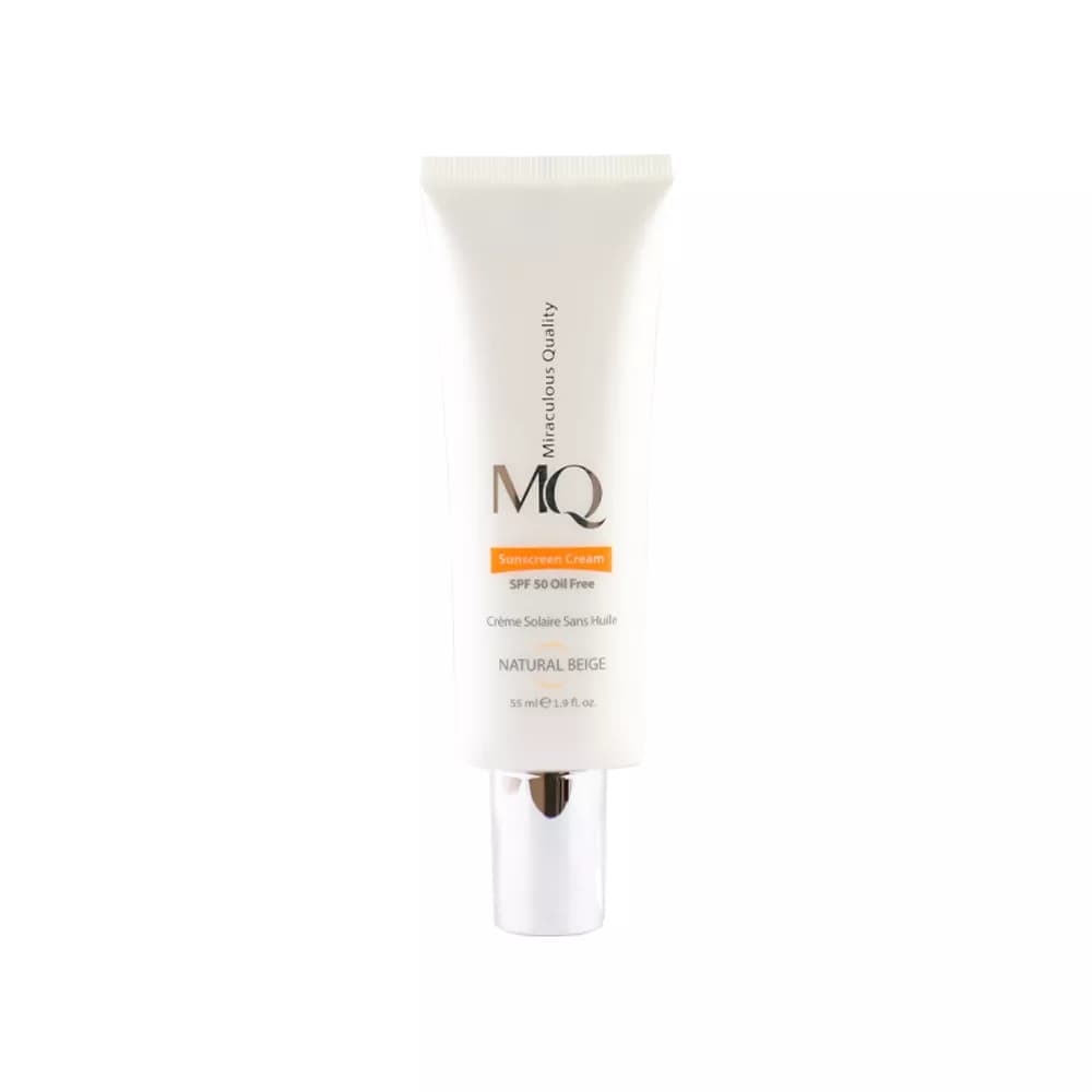 کرم ضد آفتاب ام کیو بژ طبیعی فاقد چربی SPF50 حجم 55 میلی لیتر — تصویر ۴