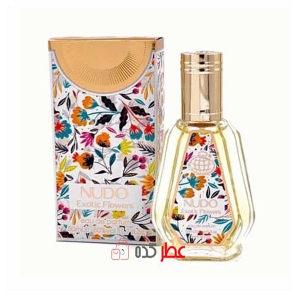 ادکلن زنانه فراگرنس ورد Nudo exotic Flowers رایحه اینیشیو نارکوتیک دلایت 50 میل — تصویر ۲