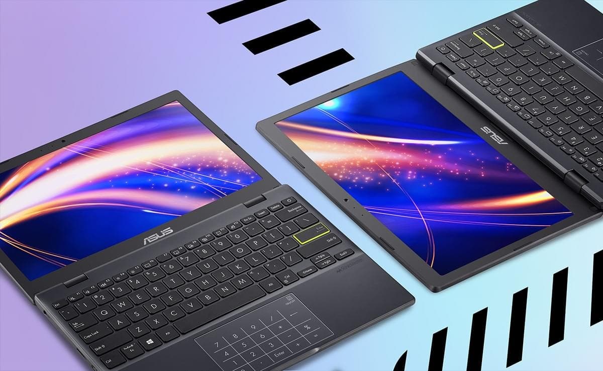 ASUS E210MA N5000 8GB 256SSD 11.6″HDبه همراه کیبرد ماشین حسابی نوری