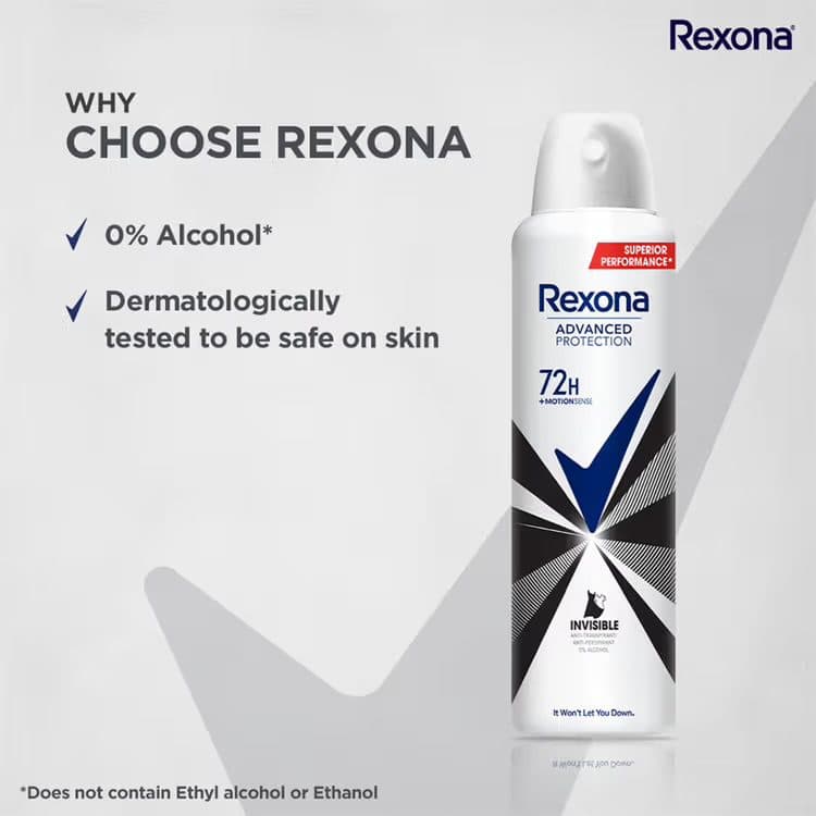اسپری رکسونا آرژانتین زنانه اینویزیبل 200 میل | Rexona argentina invisible — تصویر ۴
