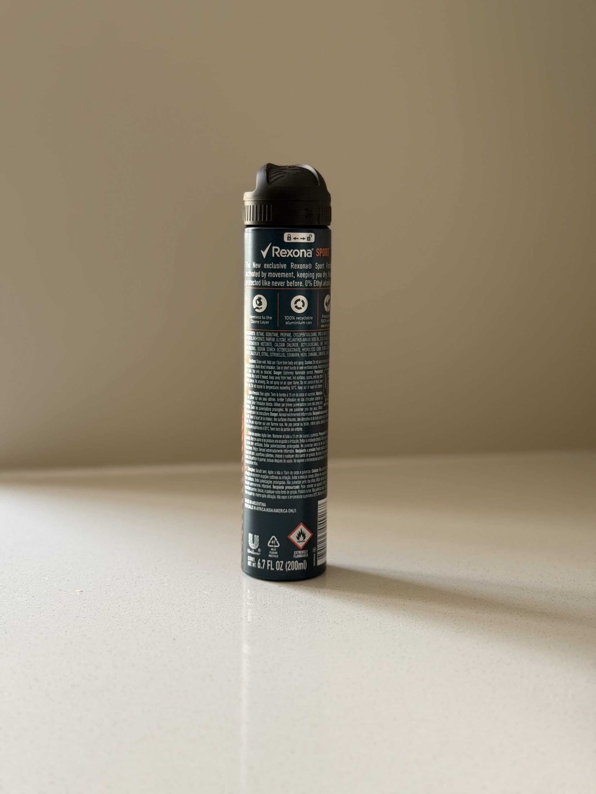 اسپری رکسونا آرژانتین مردانه اسپورت 200 میل | Rexona men argentina sport — تصویر ۲