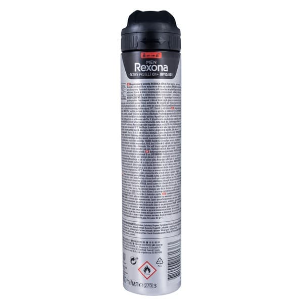 اسپری رکسونا مردانه اکتیو پروتاکشن اینویزیبل 200 میل | Rexona active protection invisible — تصویر ۲