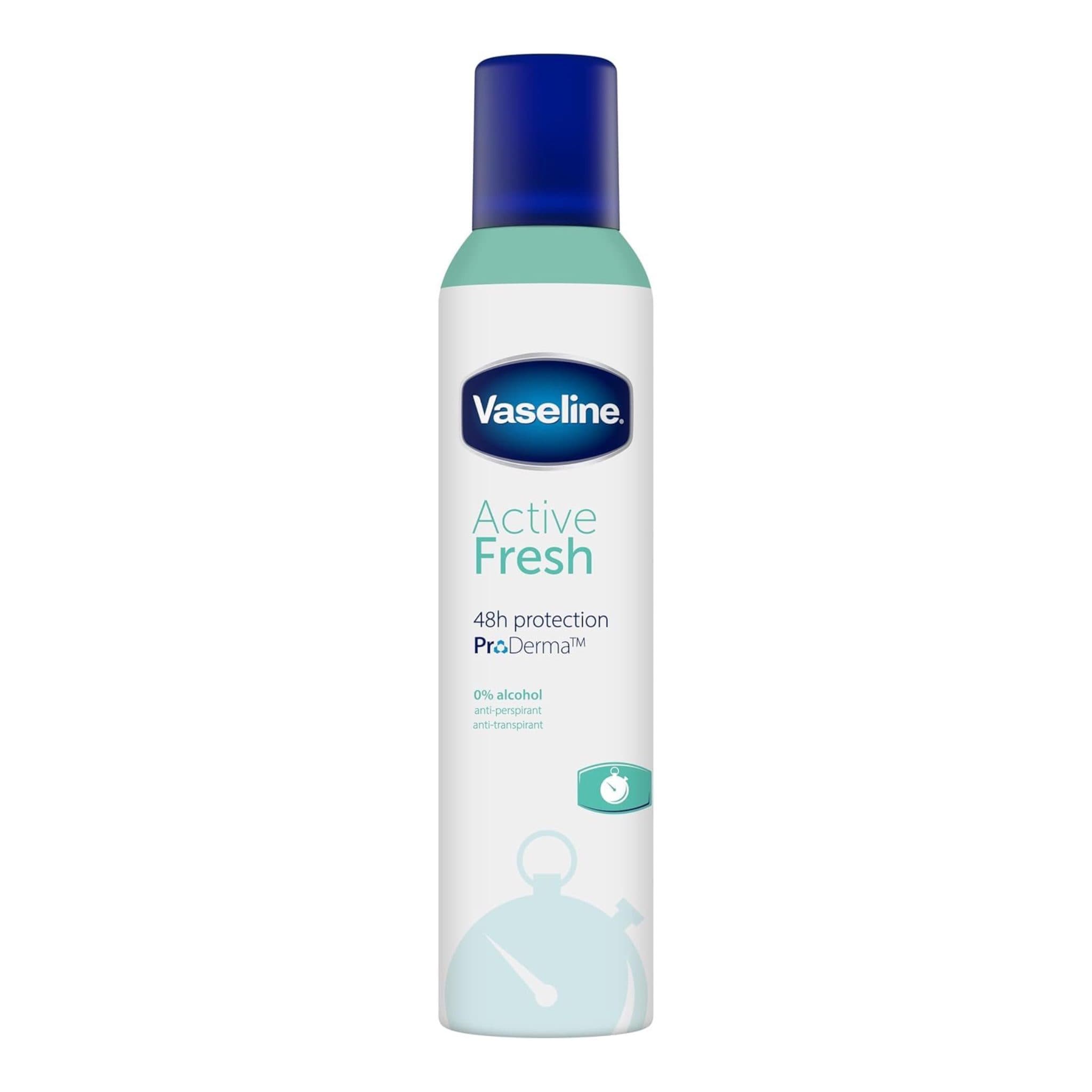 اسپری ضد تعریق وازلین زنانه 250 میل فرش اکتیو | Vaseline active fresh — تصویر ۳