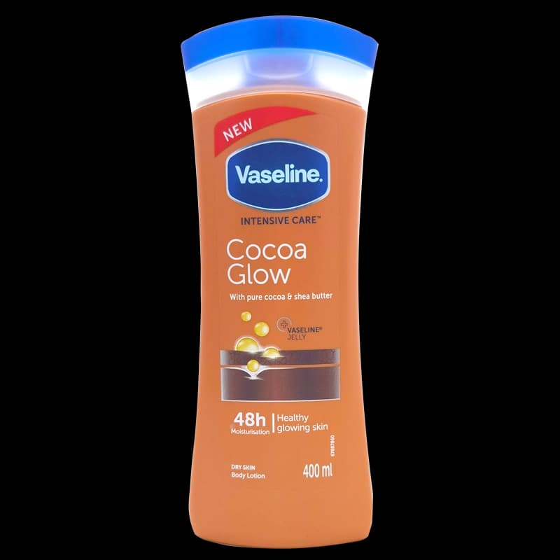 لوسیون وازلین زنانه 400 میل رایحه کاکائو و شی باتر | Vaseline cocoa glow — تصویر ۳