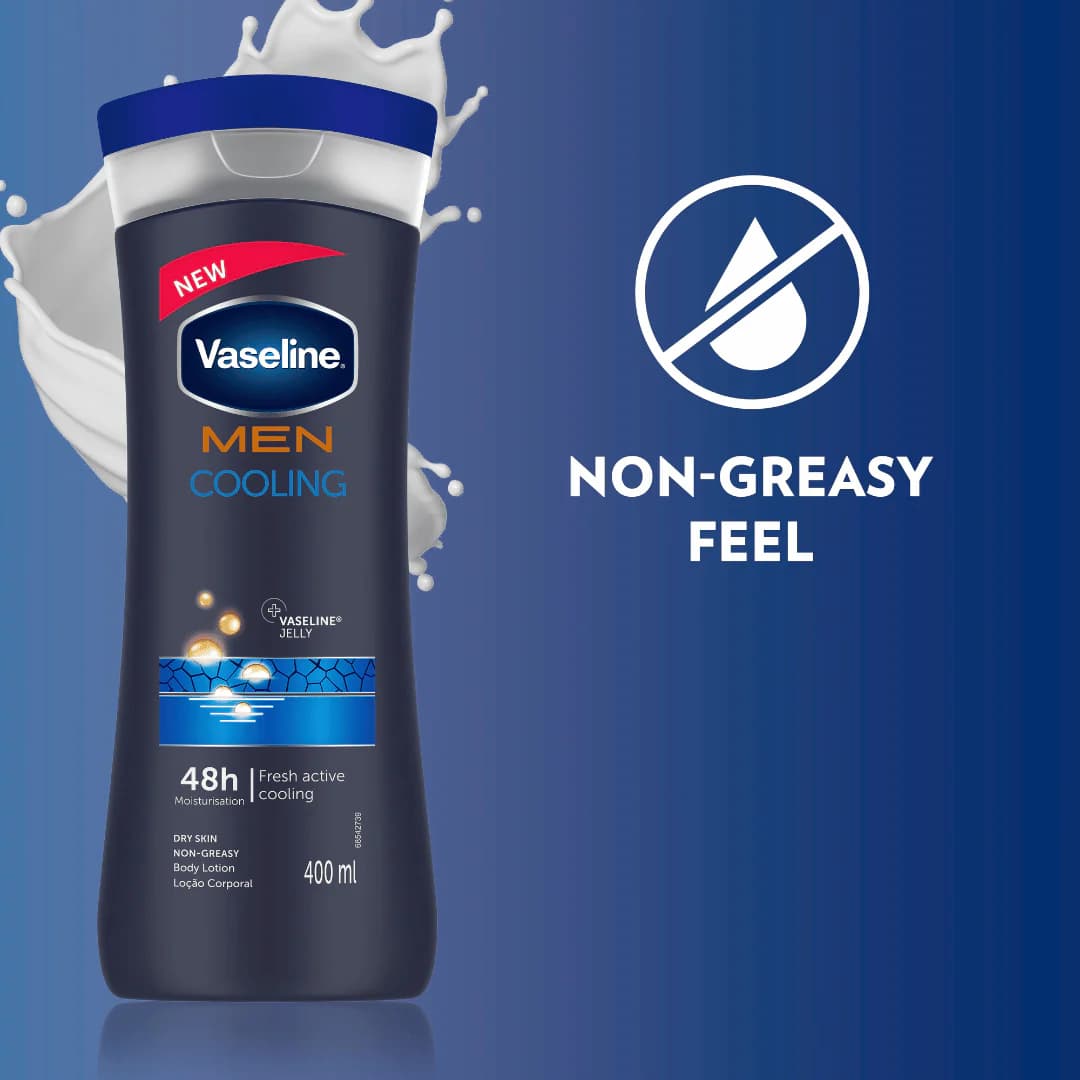 لوسیون وازلین مردانه 400 میل مدل خنک کننده | Vaseline men cooling — تصویر ۴