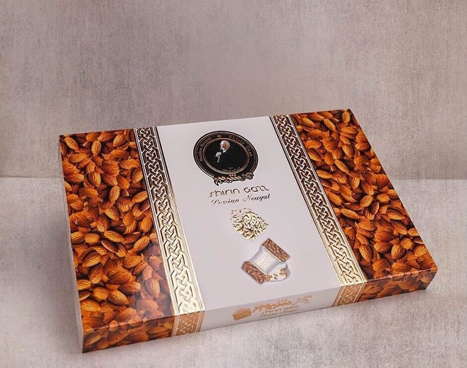 گز شیرین 18% مغز بادام لقمه‌ای صادراتی 400 گرمی — تصویر ۲